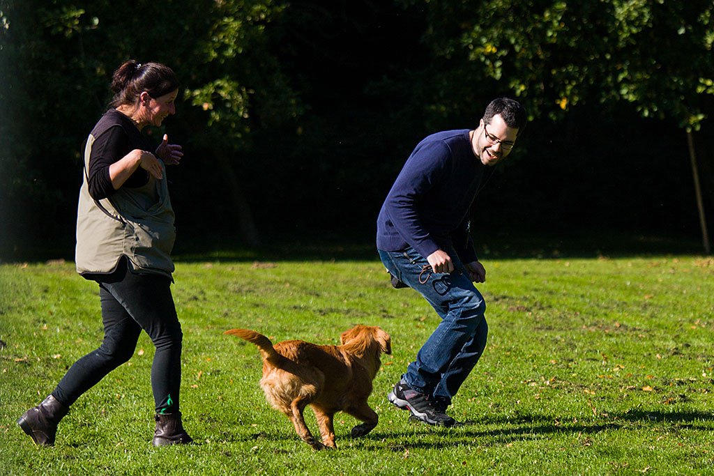 Edison, Stephan und Nicole freuen sich, dass alles so gut klappt