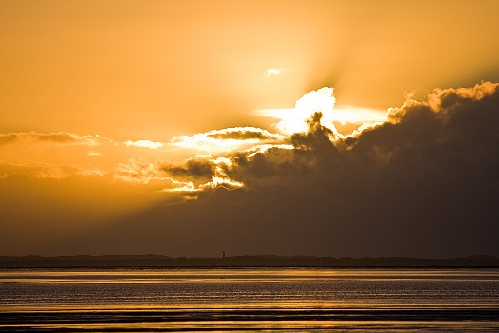 Sonnenuntergang am Strand von Rømø