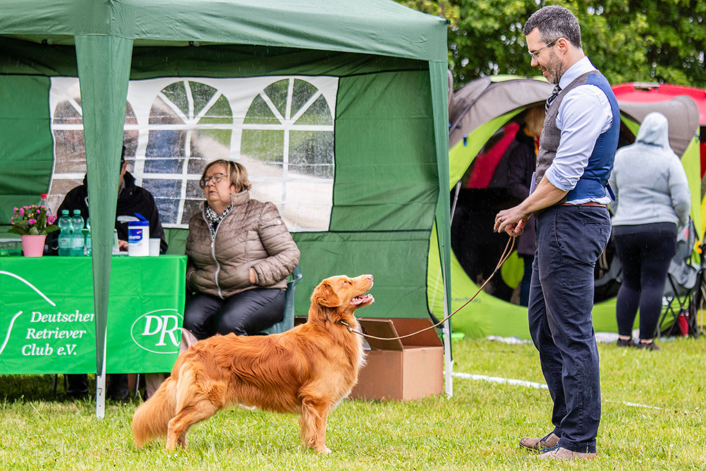 Newton steht vor dem Richtertisch und lächelnd dabei hoch zu Stephan, im Hintergrund diktiert die Richterin ihren Bericht