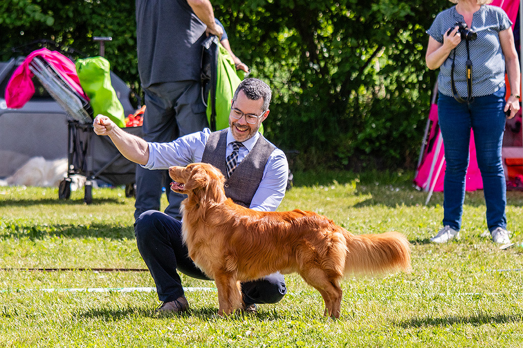 Newton steht seitlich im Profil vor Stephan, der hinter ihm kniet