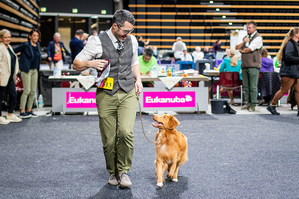 Newton geht freudig mit Stephan aus dem Ring, beide schauen sich gut gelaunt dabei an